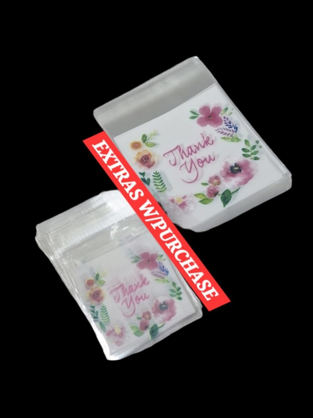 40ct. Resealable Thank You Bags. 20-3x4 /20-2x2 Hawaiian Print